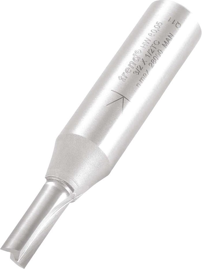 Tooled Up | Trend Trend Professional Two Flute Straight Router Cutter 6mm 16mm 1/2 Trend Trend Professional Two Flute Straight Router Cutter 6mm 16mm 1/2