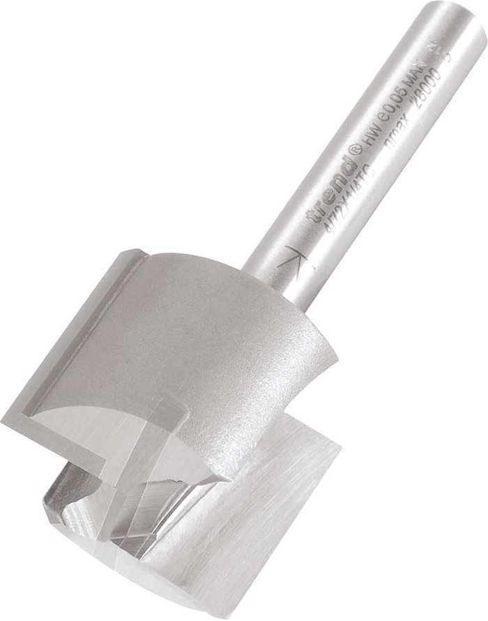 Tooled Up | Trend Trend Professional Two Flute Straight Router Cutter 24mm 19mm 1/4 Trend Trend Professional Two Flute Straight Router Cutter 24mm 19mm 1/4