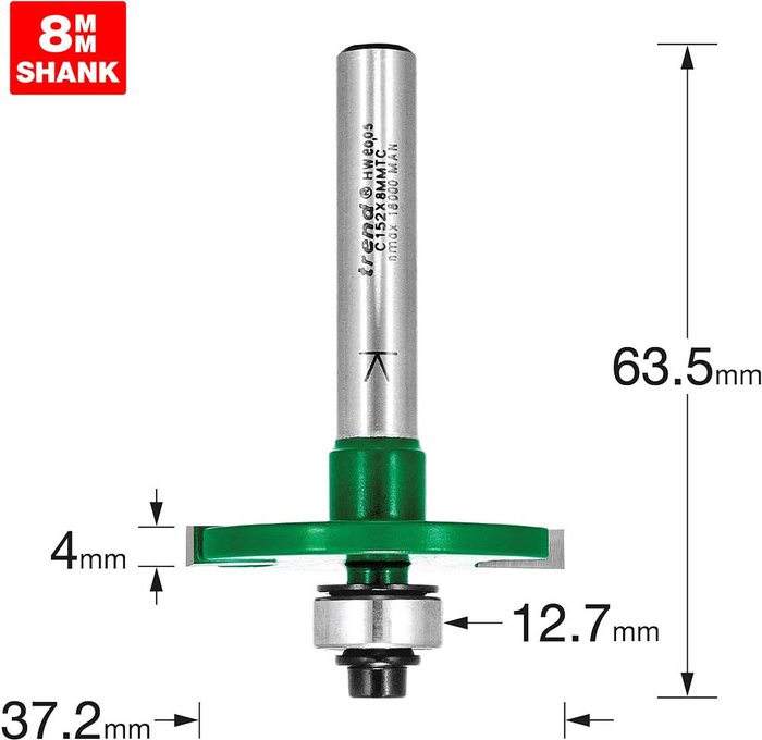 Tooled Up | Trend Trend CRAFTPRO Bearing Guided Biscuit Jointer Set 4mm 37.2mm 8mm Trend Trend CRAFTPRO Bearing Guided Biscuit Jointer Set 4mm 37.2mm 8mm
