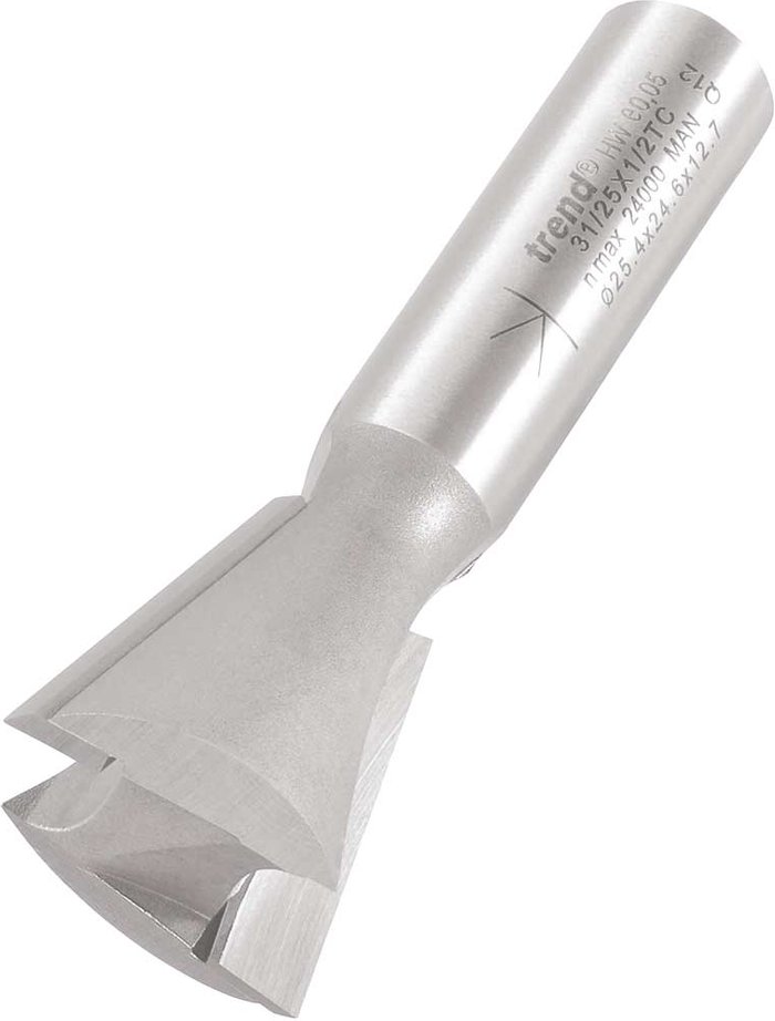 Tooled Up | Trend Trend Dovetail Router Cutter 25.4mm 25.4mm 1/2 Trend Trend Dovetail Router Cutter 25.4mm 25.4mm 1/2
