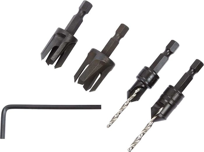 Tooled Up | Trend Trend Snappy 4 Piece Drill Countersink and Plug Cutter Set Trend Trend Snappy 4 Piece Drill Countersink and Plug Cutter Set