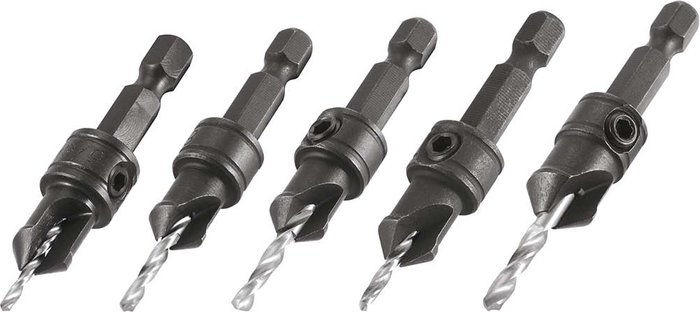 Tooled Up | Trend Trend Qr/cs/set Craft Pro Quick Release Counter Sunk 5 Piece Set, in, Tool Steel Trend Trend Qr/cs/set Craft Pro Quick Release Counter Sunk 5 Piece Set, in, Tool Steel