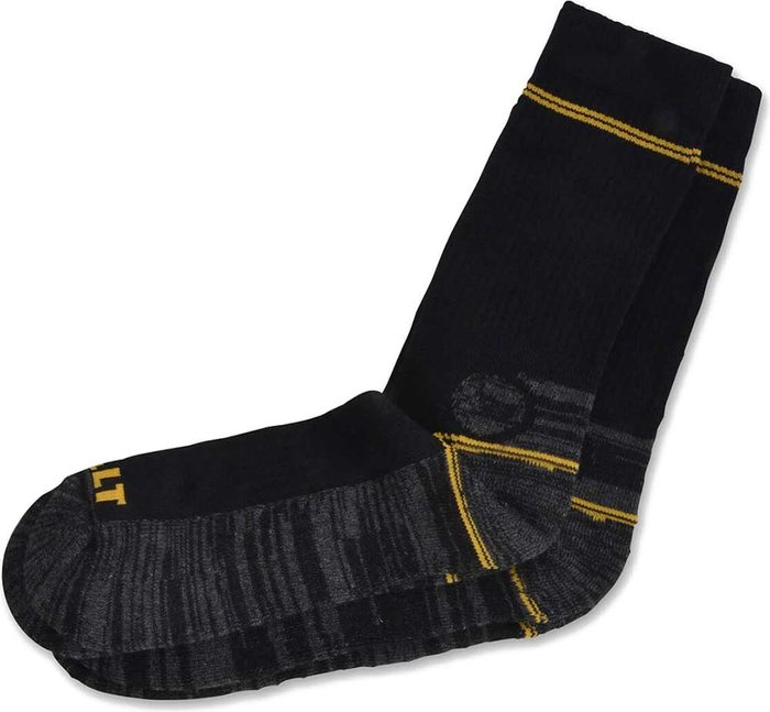 Tooled Up | Dewalt DeWalt 2 Pairs Hydro Twin Pair Pack of Work Socks Black One Size Dewalt DeWalt 2 Pairs Hydro Twin Pair Pack of Work Socks Black One Size