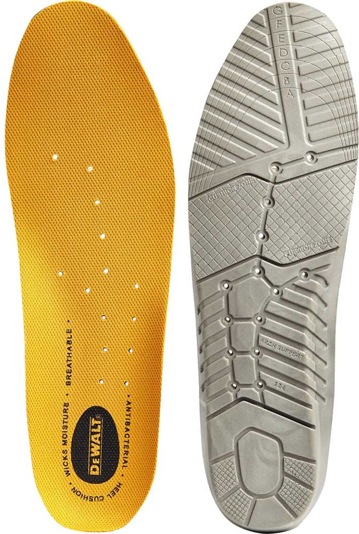 Tooled Up | Dewalt DeWalt Polyurethane Comfort Insoles Yellow One Size Dewalt DeWalt Polyurethane Comfort Insoles Yellow One Size