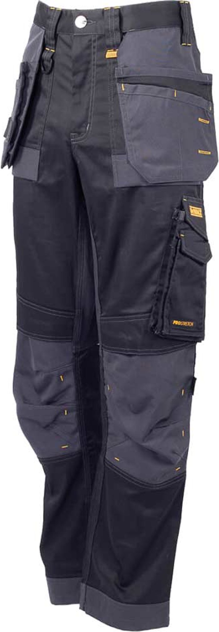 Tooled Up | Dewalt DeWalt Harrison Mens Stretch Work Trousers Black / Grey 36 Dewalt DeWalt Harrison Mens Stretch Work Trousers Black / Grey 36