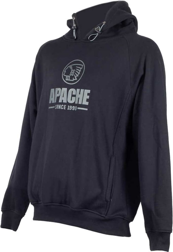 Tooled Up | Apache Apache Mens Zenith Heavyweight Hooded Sweatshirt Black XL Apache Apache Mens Zenith Heavyweight Hooded Sweatshirt Black XL