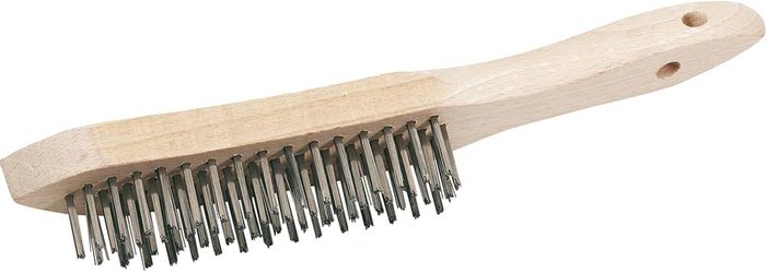 Tooled Up | Draper Draper Stainless Steel Scratch Wire Brush 4 Rows Draper Draper Stainless Steel Scratch Wire Brush 4 Rows
