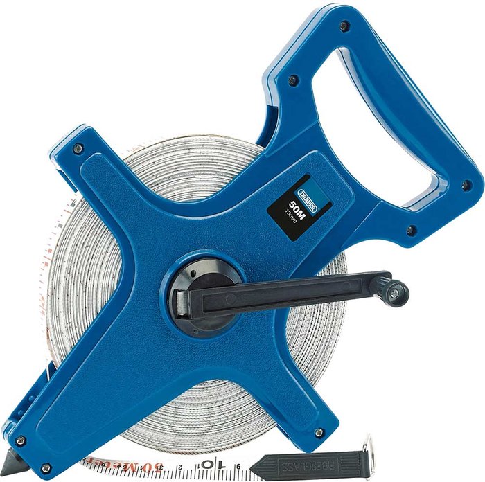 Tooled Up | Draper Draper Fibreglass Surveyors Tape Measure Imperial & Metric 165ft / 50m 13mm Draper Draper Fibreglass Surveyors Tape Measure Imperial & Metric 165ft / 50m 13mm