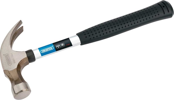 Tooled Up | Draper Draper 450g Tubular Shaft Claw Hammer Draper Draper 450g Tubular Shaft Claw Hammer