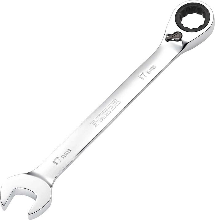 Tooled Up | Draper Draper Hi Torq Ratchet Combination Spanner 17mm Draper Draper Hi Torq Ratchet Combination Spanner 17mm