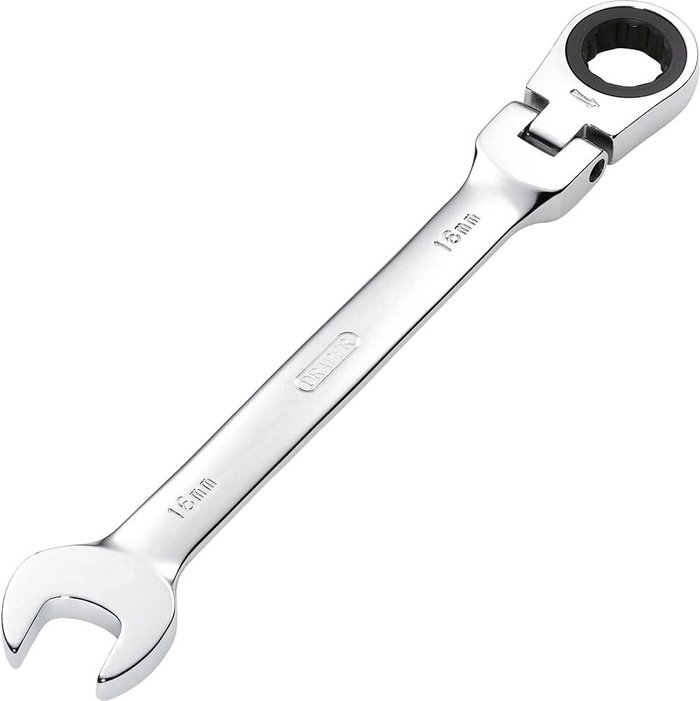 Tooled Up | Draper Draper Hi Torq Flexible Ratchet Combination Spanner 16mm Draper Draper Hi Torq Flexible Ratchet Combination Spanner 16mm