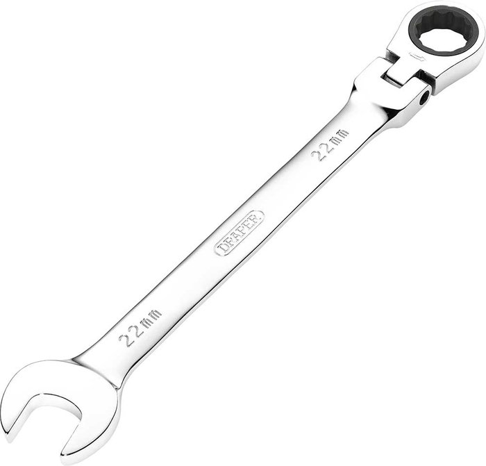 Tooled Up | Draper Draper Hi Torq Flexible Ratchet Combination Spanner 22mm Draper Draper Hi Torq Flexible Ratchet Combination Spanner 22mm