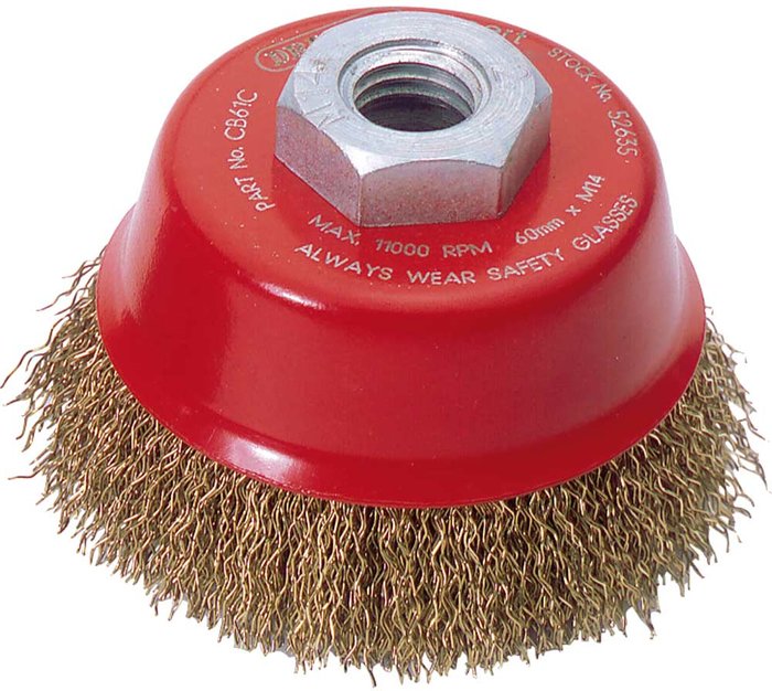Tooled Up | Draper Draper Expert Brassed Steel Wire Cup Brush 60mm M14 Thread Draper Draper Expert Brassed Steel Wire Cup Brush 60mm M14 Thread
