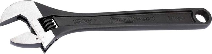 Tooled Up | Draper Draper Expert Black Adjustable Spanner 300mm Draper Draper Expert Black Adjustable Spanner 300mm