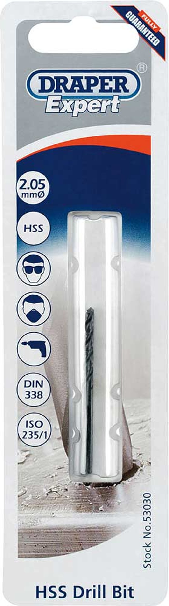 Tooled Up | Draper Draper Expert HSS Metric Tap Drill Bit 2.05mm Draper Draper Expert HSS Metric Tap Drill Bit 2.05mm