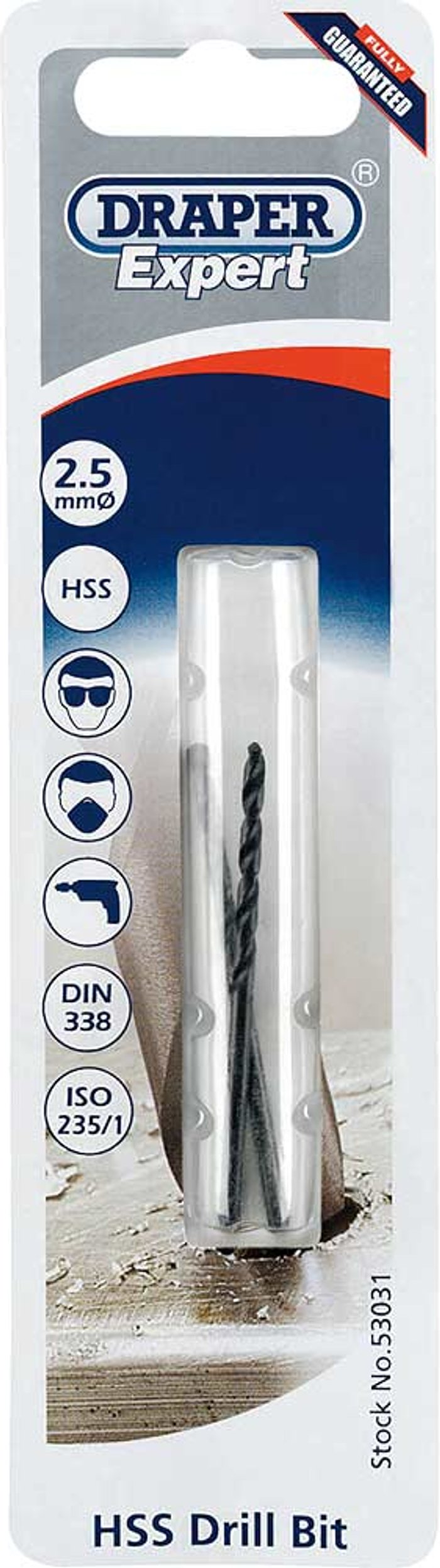 Tooled Up | Draper Draper Expert HSS Metric Tap Drill Bit 2.5mm Draper Draper Expert HSS Metric Tap Drill Bit 2.5mm