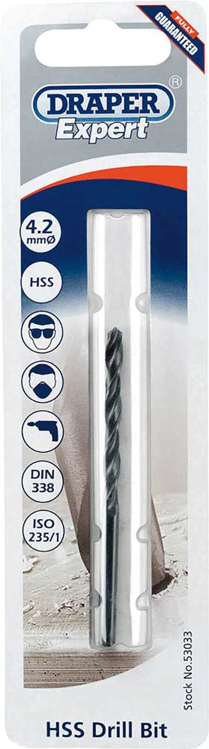 Tooled Up | Draper Draper Expert HSS Metric Tap Drill Bit 4.2mm Draper Draper Expert HSS Metric Tap Drill Bit 4.2mm