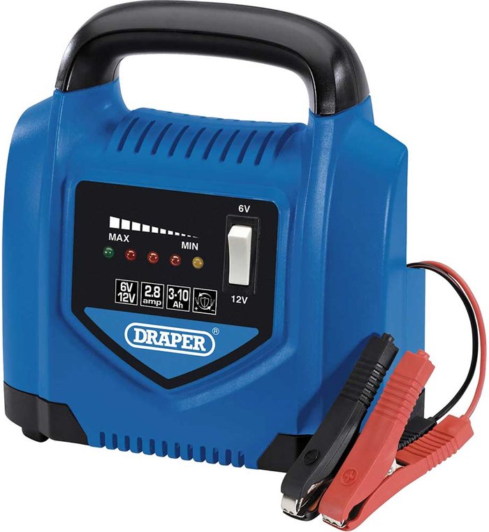 Tooled Up | Draper Draper BCP4A Automotive Battery Charger 6v or 12v Draper Draper BCP4A Automotive Battery Charger 6v or 12v