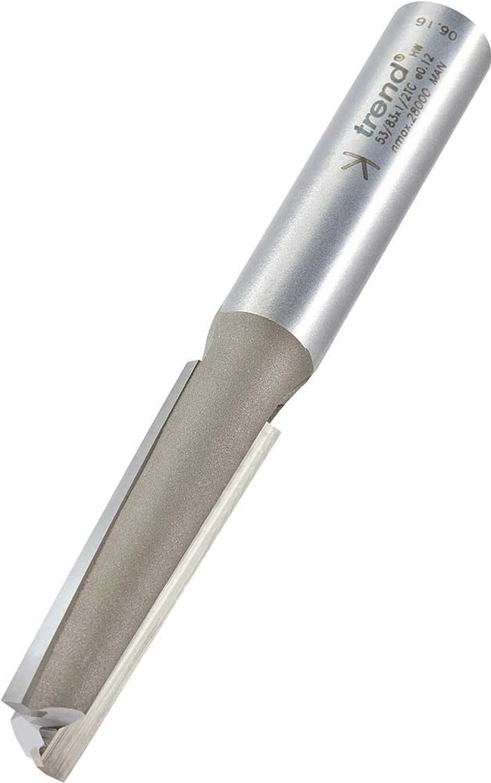 Tooled Up | Trend Trend Down Cut Shear Two Flute Router Cutter 12.7mm 50mm 1/2 Trend Trend Down Cut Shear Two Flute Router Cutter 12.7mm 50mm 1/2