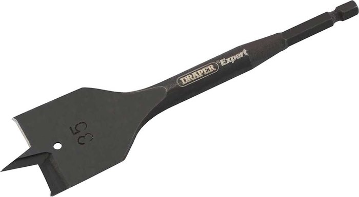 Tooled Up | Draper Draper Expert Flat Wood Bit 35mm 150mm Draper Draper Expert Flat Wood Bit 35mm 150mm
