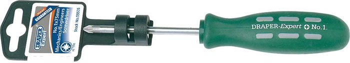 Tooled Up | Draper Draper Expert Mechanics Pozi Screwdriver PZ1 75mm Draper Draper Expert Mechanics Pozi Screwdriver PZ1 75mm
