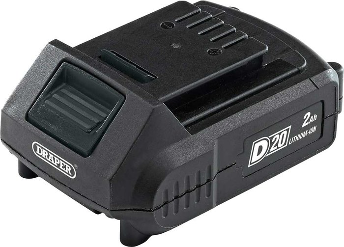 Tooled Up | Draper Draper 20V D20 Lithium-Ion Battery - 2.0AH Draper Draper 20V D20 Lithium-Ion Battery - 2.0AH