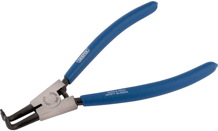 Tooled Up | Draper Draper Bent External Circlip Pliers 40mm - 100mm Draper Draper Bent External Circlip Pliers 40mm - 100mm