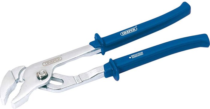 Tooled Up | Draper Draper 240mm Waterpump Pliers - Blue Draper Draper 240mm Waterpump Pliers - Blue