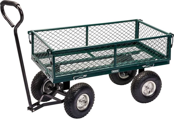 Tooled Up | Draper Draper Steel Mesh Gardeners Wheeled Cart Trolley Trailer Draper Draper Steel Mesh Gardeners Wheeled Cart Trolley Trailer