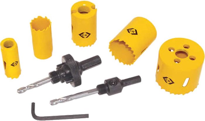 Tooled Up | CK Tools CK 9 Piece Electricians Hole Saw Set CK Tools CK 9 Piece Electricians Hole Saw Set