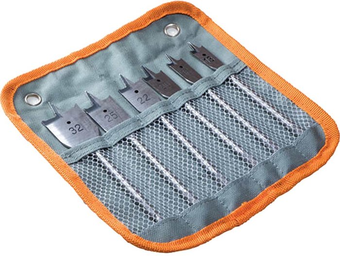 Tooled Up | Avit Avit 6 Piece Flat Wood Drill Bit Set Metric Avit Avit 6 Piece Flat Wood Drill Bit Set Metric