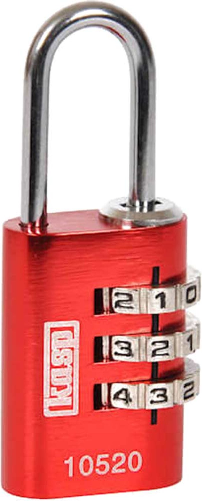 Tooled Up | KASP Kasp Aluminium Combination Coloured Padlock 20mm Red Standard KASP Kasp Aluminium Combination Coloured Padlock 20mm Red Standard
