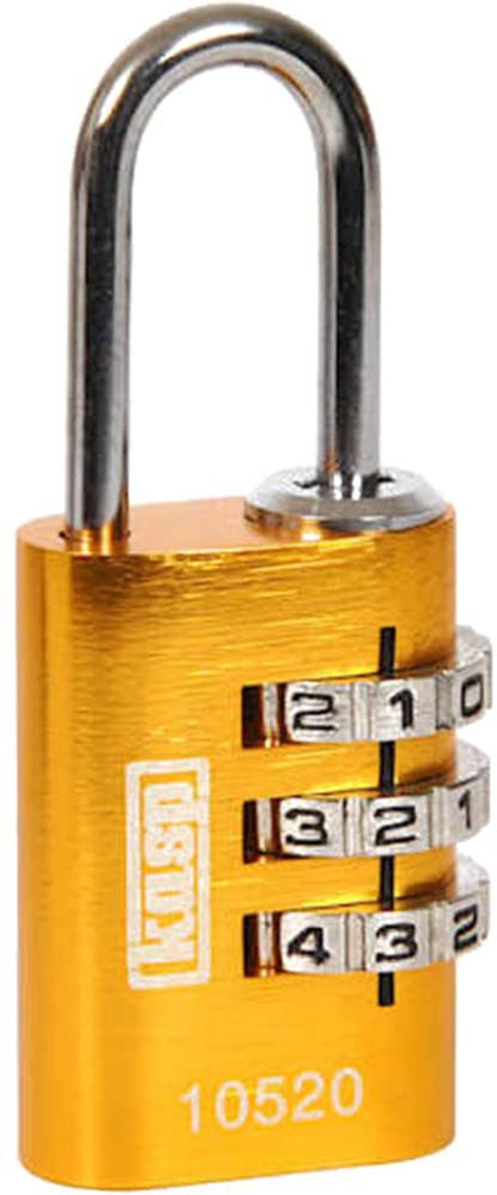 Tooled Up | KASP Kasp Aluminium Combination Coloured Padlock 20mm Yellow Standard KASP Kasp Aluminium Combination Coloured Padlock 20mm Yellow Standard