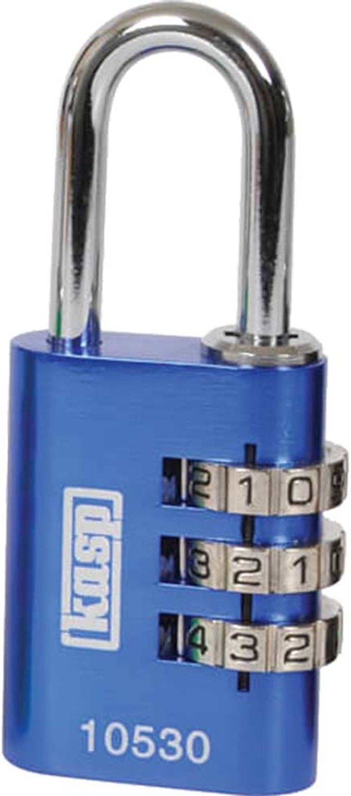 Tooled Up | KASP Kasp Aluminium Combination Coloured Padlock 30mm Blue Standard KASP Kasp Aluminium Combination Coloured Padlock 30mm Blue Standard