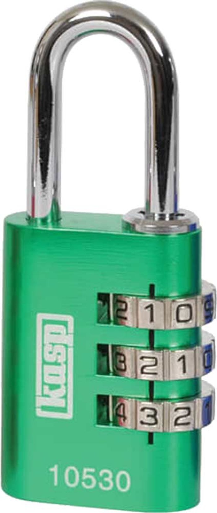 Tooled Up | KASP Kasp Aluminium Combination Coloured Padlock 30mm Green Standard KASP Kasp Aluminium Combination Coloured Padlock 30mm Green Standard