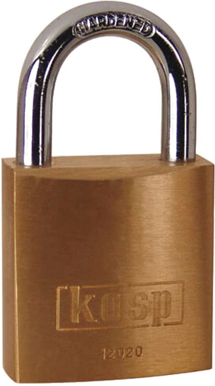 Tooled Up | KASP Kasp 120 Series Brass Padlock 20mm Standard KASP Kasp 120 Series Brass Padlock 20mm Standard
