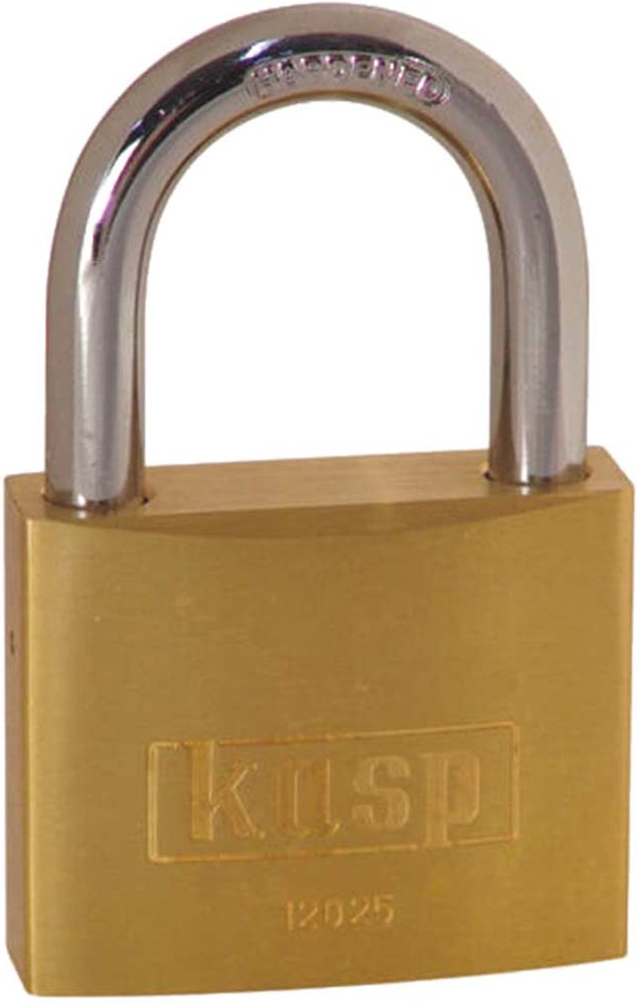 Tooled Up | KASP Kasp 120 Series Brass Padlock 25mm Standard KASP Kasp 120 Series Brass Padlock 25mm Standard