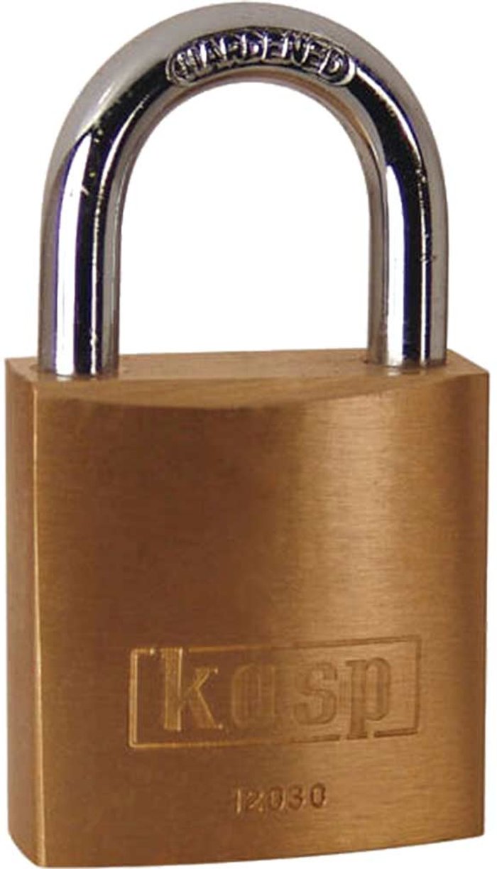Tooled Up | KASP Kasp 120 Series Brass Padlock 30mm Standard KASP Kasp 120 Series Brass Padlock 30mm Standard