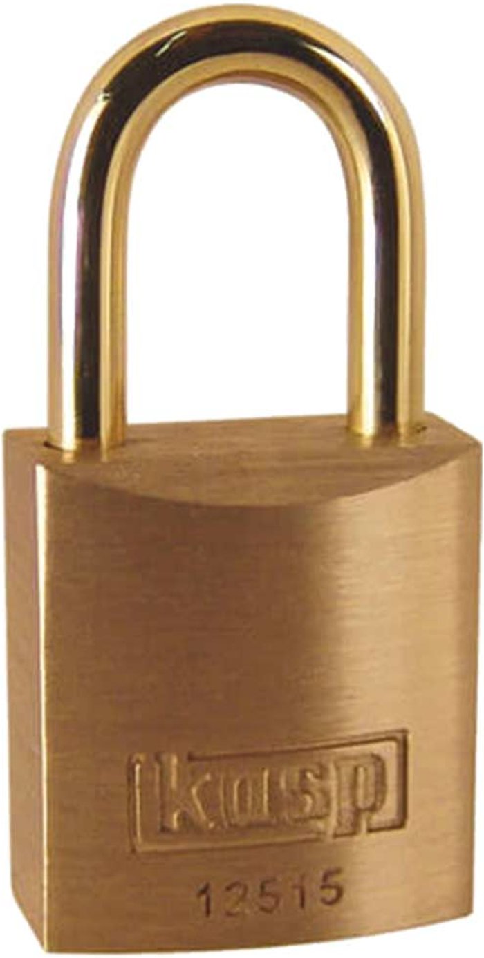 Tooled Up | KASP Kasp 125 Series Premium Brass Padlock 15mm Standard KASP Kasp 125 Series Premium Brass Padlock 15mm Standard