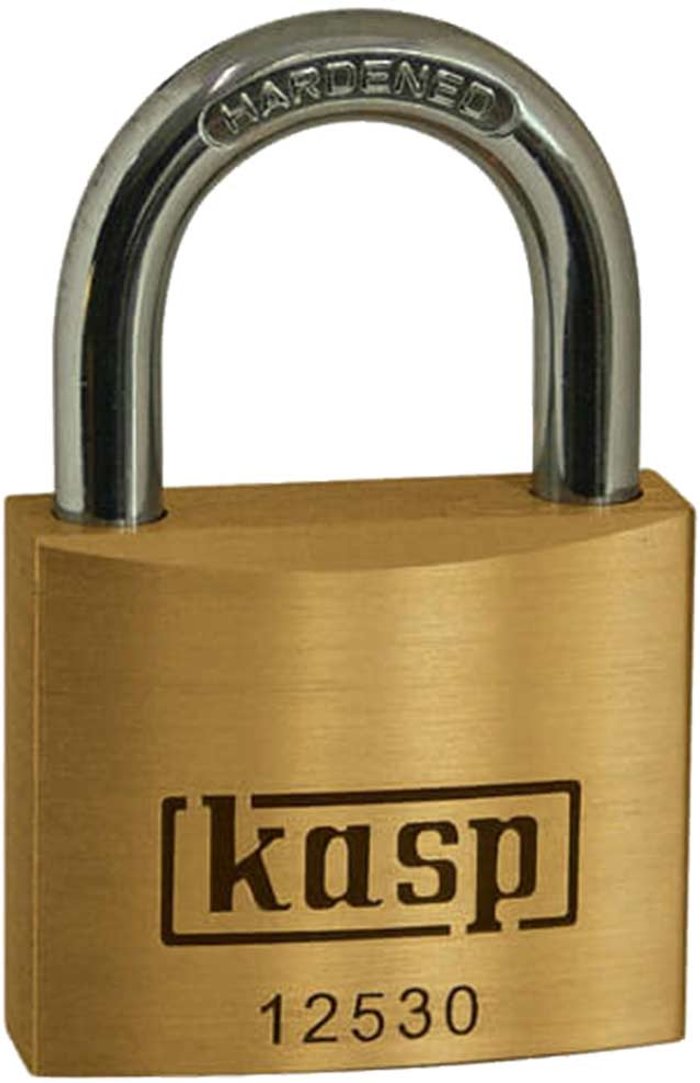 Tooled Up | KASP Kasp 125 Series Premium Brass Padlock 30mm Standard KASP Kasp 125 Series Premium Brass Padlock 30mm Standard
