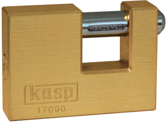 Tooled Up | KASP Kasp 170 Series Brass Shutter Padlock 90mm Standard KASP Kasp 170 Series Brass Shutter Padlock 90mm Standard