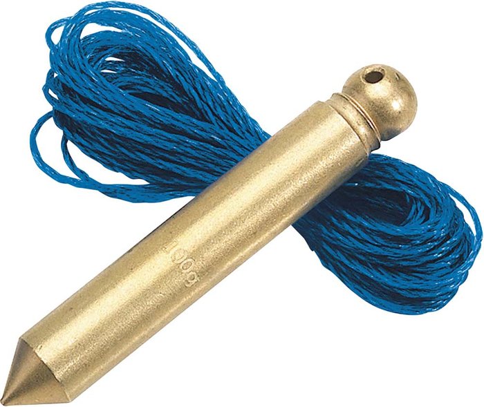 Tooled Up | Draper Draper Expert Brass Plumb Bob and Line 100g Draper Draper Expert Brass Plumb Bob and Line 100g