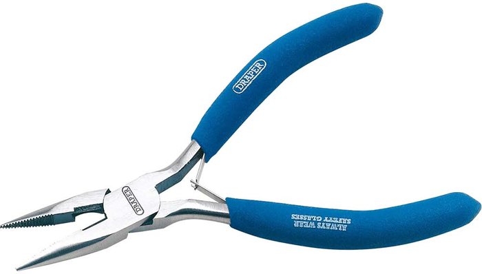 Tooled Up | Draper Draper Long Nose Pliers 125mm Draper Draper Long Nose Pliers 125mm