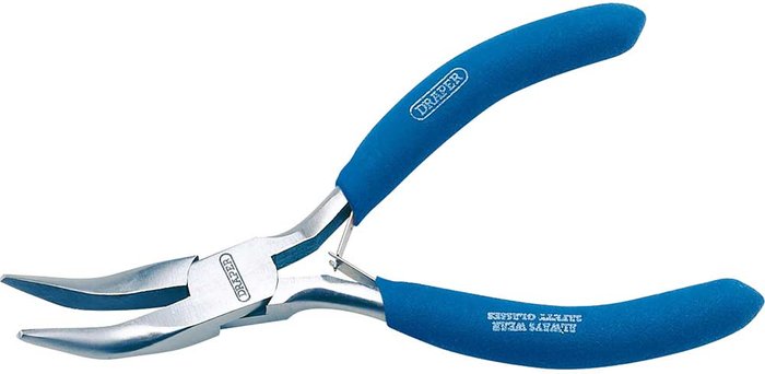 Tooled Up | Draper Draper Carbon Steel Bent Nose Pliers 125mm Draper Draper Carbon Steel Bent Nose Pliers 125mm