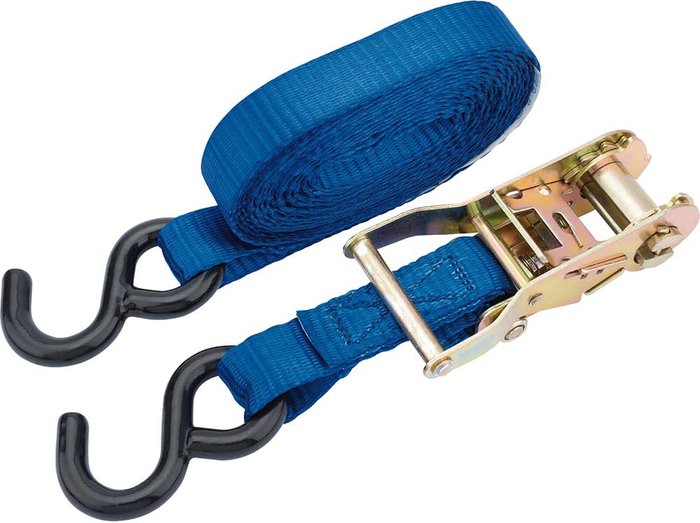Tooled Up | Draper Draper Ratcheting Tie Down Straps 25mm 4.5m 750kg Draper Draper Ratcheting Tie Down Straps 25mm 4.5m 750kg