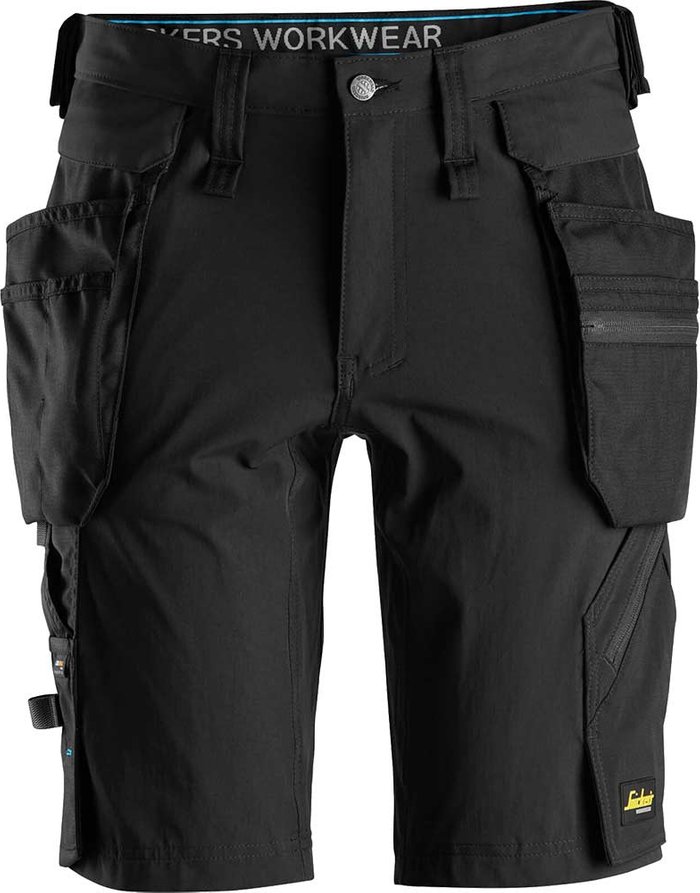 Tooled Up | Snickers Snickers 6108 Lite Work Detachable Holster Pockets Shorts Black 38 Snickers Snickers 6108 Lite Work Detachable Holster Pockets Shorts Black 38
