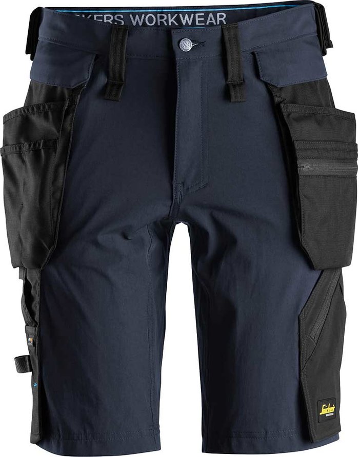 Tooled Up | Snickers Snickers 6108 Lite Work Detachable Holster Pockets Shorts Navy / Black 33 Snickers Snickers 6108 Lite Work Detachable Holster Pockets Shorts Navy / Black 33