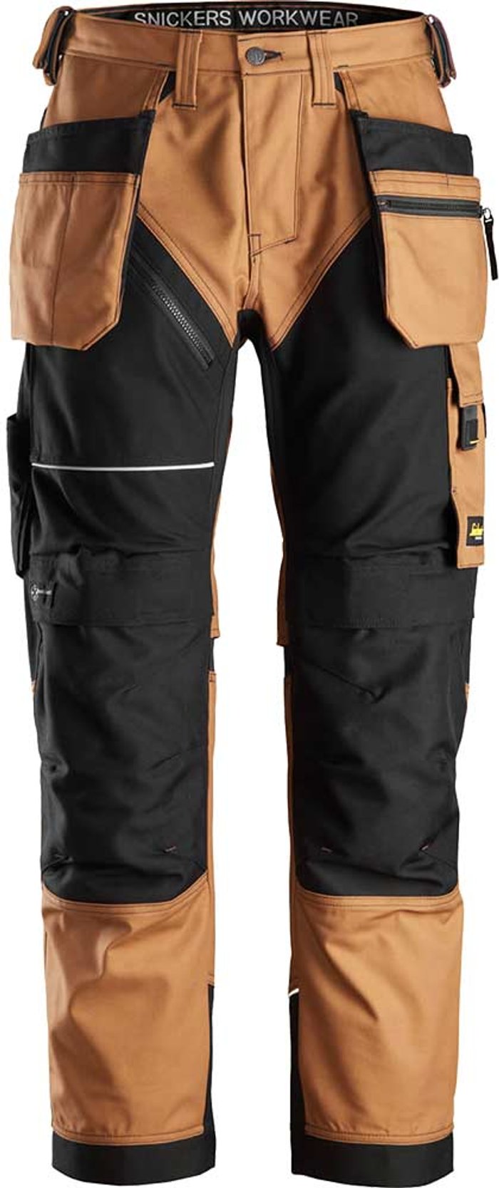 Tooled Up | Snickers Snickers 6214 Ruff Work Canvas Trousers Holster Pockets Brown / Black 39 Snickers Snickers 6214 Ruff Work Canvas Trousers Holster Pockets Brown / Black 39