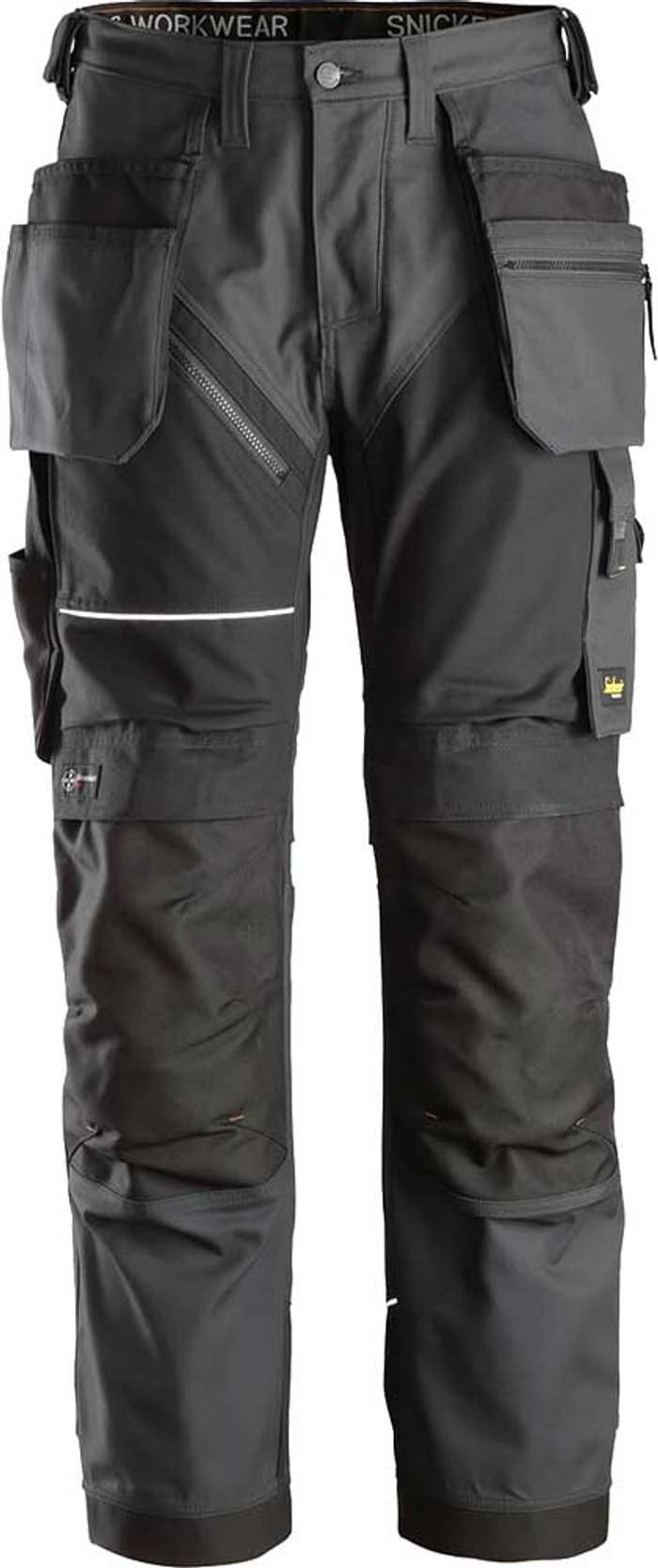 Tooled Up | Snickers Snickers 6214 Ruff Work Canvas Trousers Holster Pockets Steel Grey / Black 33 Snickers Snickers 6214 Ruff Work Canvas Trousers Holster Pockets Steel Grey / Black 33
