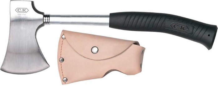 Tooled Up | CK Tools CK Steel Hatchet Axe and Leather Sheath 330mm 0.8kg CK Tools CK Steel Hatchet Axe and Leather Sheath 330mm 0.8kg